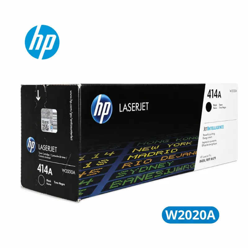 Cartucho de Tóner HP W2020A (414A) Negro LaserJet Pro M454dn, Pro M454dw Original 2,400 Paginas.