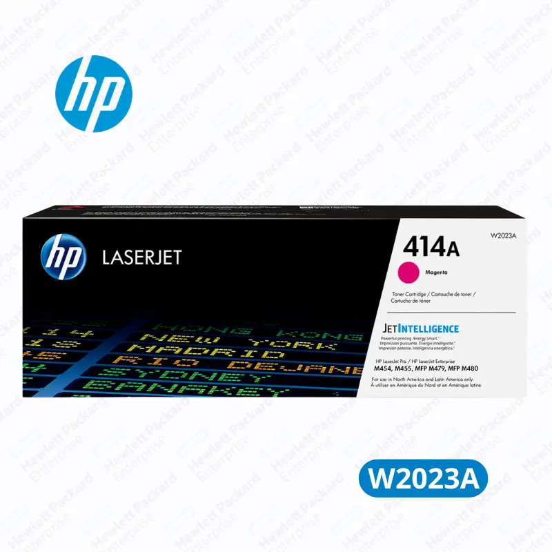 Cartucho de Tóner HP W2023A (414A) Magenta LaserJet Pro M454dn, Pro M454dw Original 2,100 Paginas.