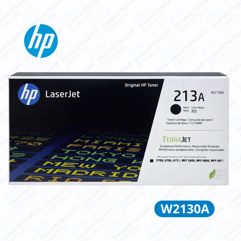Cartucho de Tóner HP W2130A (213A) Negro LaserJet Enterprise 5700dn, 6700dn Original 3,500 Paginas.