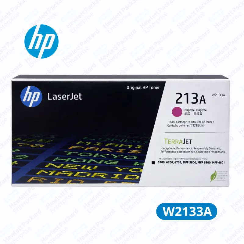 Cartucho de Tóner HP W2133A (213A) Magenta LaserJet Enterprise 5700dn, 6700dn Original 3,000 Paginas.