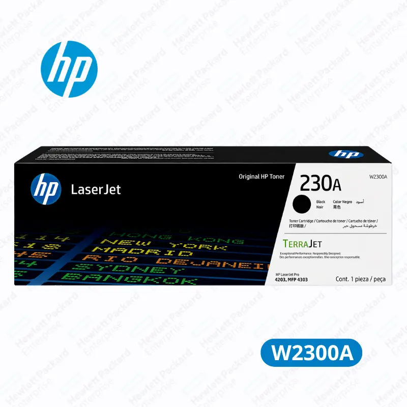 Cartucho de Tóner HP W2300A (230A) Negro LaserJet Pro 4203dn, 4203dw Original 2,000 Paginas.