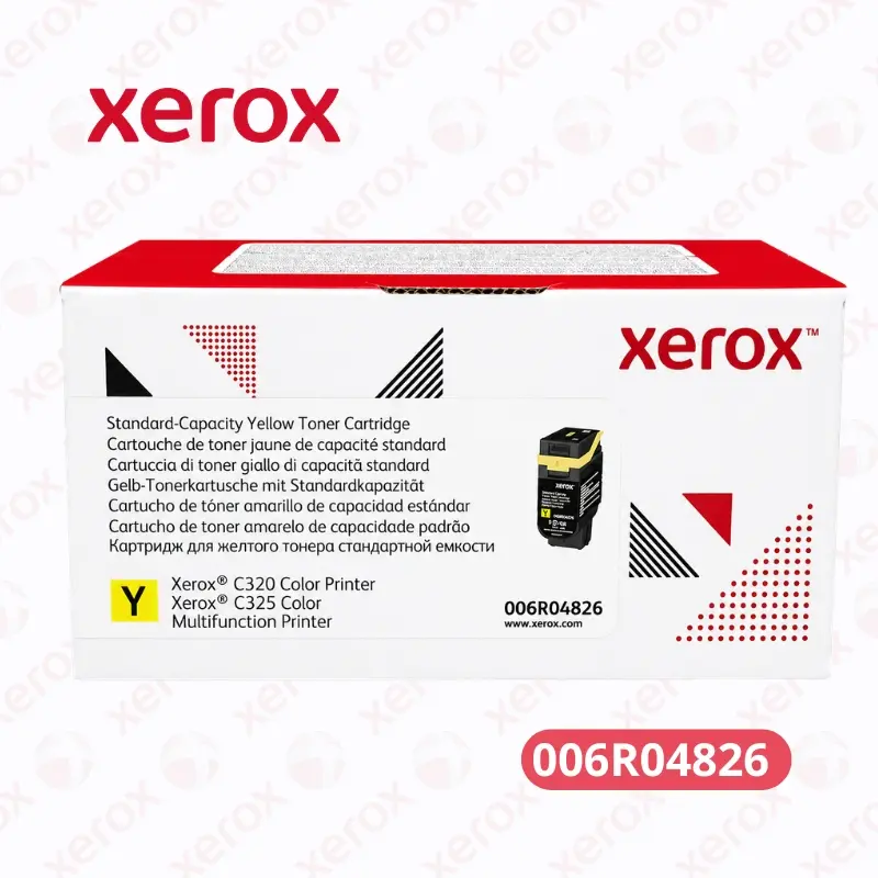 Toner Xerox 006R04826 (Yellow) Color Printer C320 / Xerox Multifuncion Printer C325 1,800 Páginas.