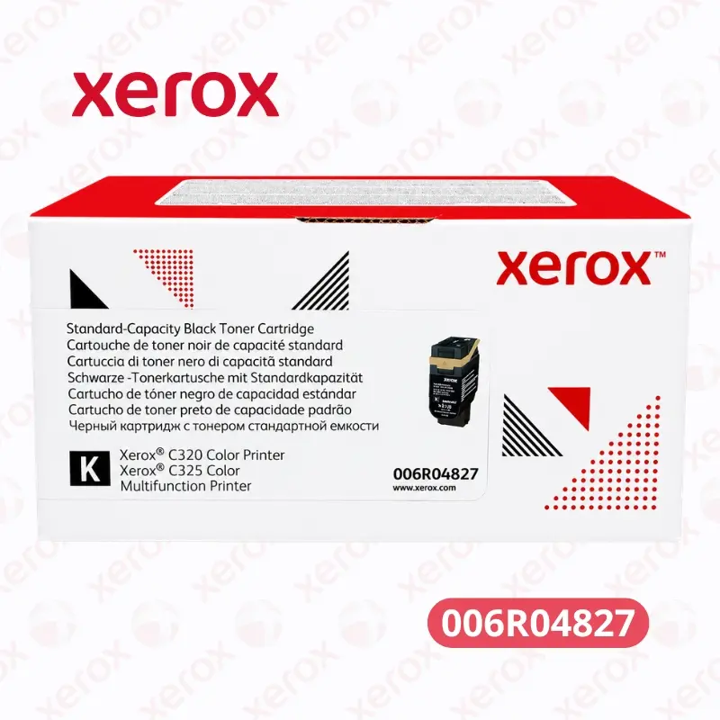 Toner Xerox 006R04827 (Negro) Color Printer C320 / Xerox Multifuncion Printer C325 2,200 Páginas.