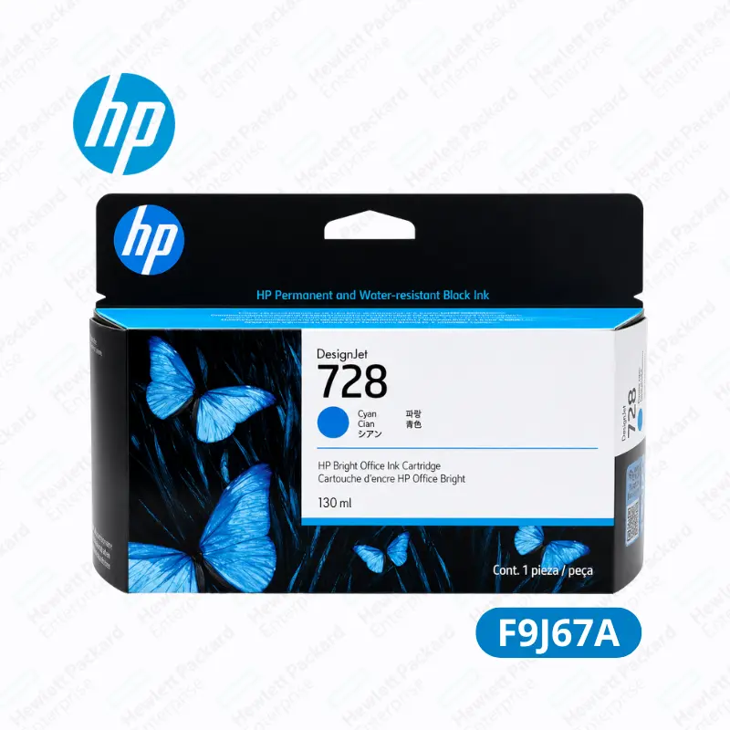 Cartucho de Tinta HP 728 (F9J67A) 130ml Cyan DesignJet T730 / T830 Original.