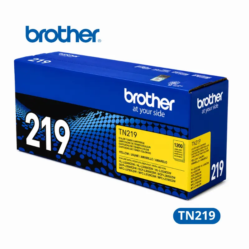 TONER BROTHER TN219 (YELLOW) LUMINUM PERÚ Toner Brother TN219Y Yellow Para HL-L3240CDW / DCP-L3560CDW / MFC-L3760CDW 1,200 paginas.