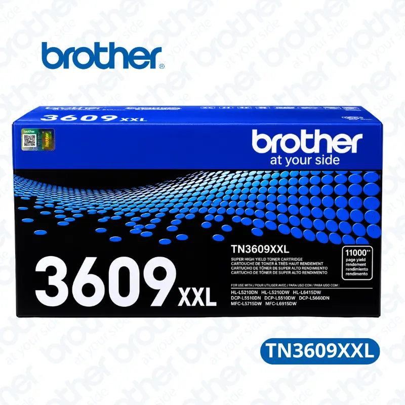 Toner Brother TN-3609XXL Negro Para DCP-L5510Dn / DCP-L5660Dn 11,000 paginas.