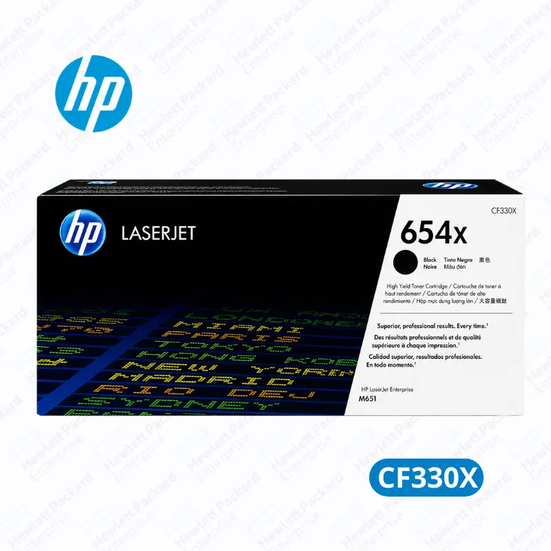 Cartucho de Tóner HP 654X (CF330X) Negro LaserJet Enterprise M651n, M651dn, M651xh Original 20,500 Paginas.