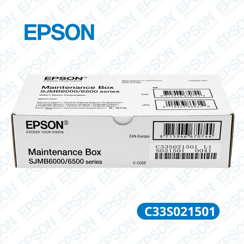 Caja de Mantenimiento Epson SJMB6000/6500 (C33S021501 ) Epson CW-C6000A,CW-C6000P / CW-C6500A, CW-C6500P.