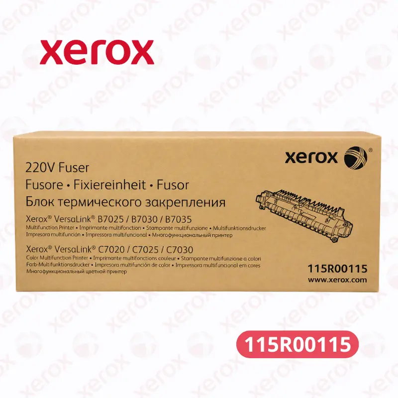 Fusor Xerox 115R00115 - Para Impresoras VersaLink C7020, C7025, C7030. / B7025, B7030, B7035. Rendimiento 100,000 páginas.