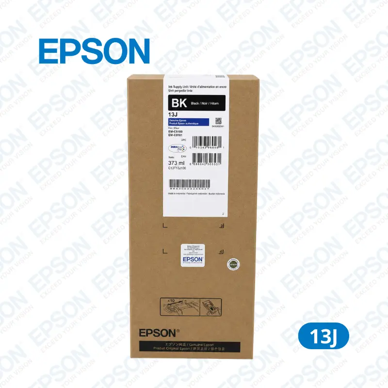 Tinta Epson 13J Negro (CT13T13J100) Epson WorkForce Pro EM-C8100 / WorkForce EM-C8101 / WorkForce WF-C8100 - 20,000 Paginas.