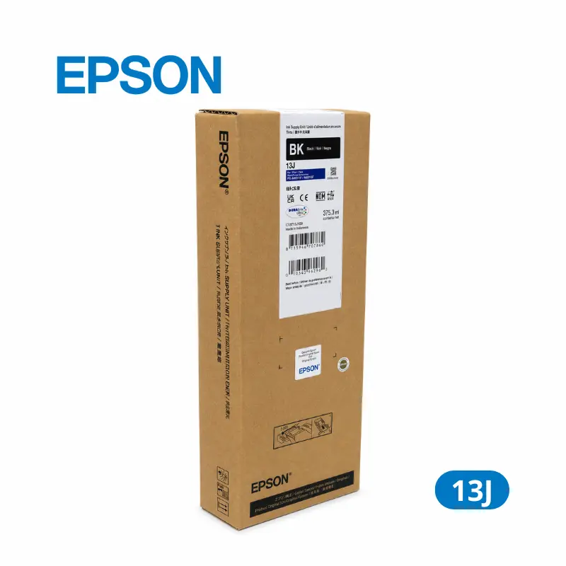 Tinta Epson 13J Negro (CT13T13J100) Epson WorkForce Pro EM-C8100 / WorkForce EM-C8101 / WorkForce WF-C8100 - 20,000 Paginas.