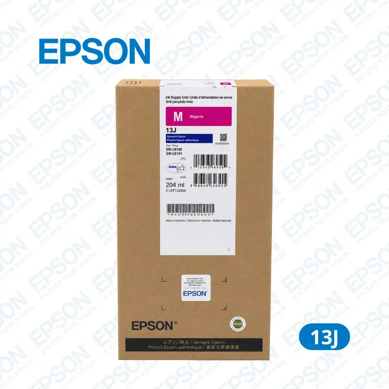 Tinta Epson 13J Magenta (CT13T13J300) Epson WorkForce Pro EM-C8100 / WorkForce EM-C8101 / WorkForce WF-C8100 - 20,000 Paginas.