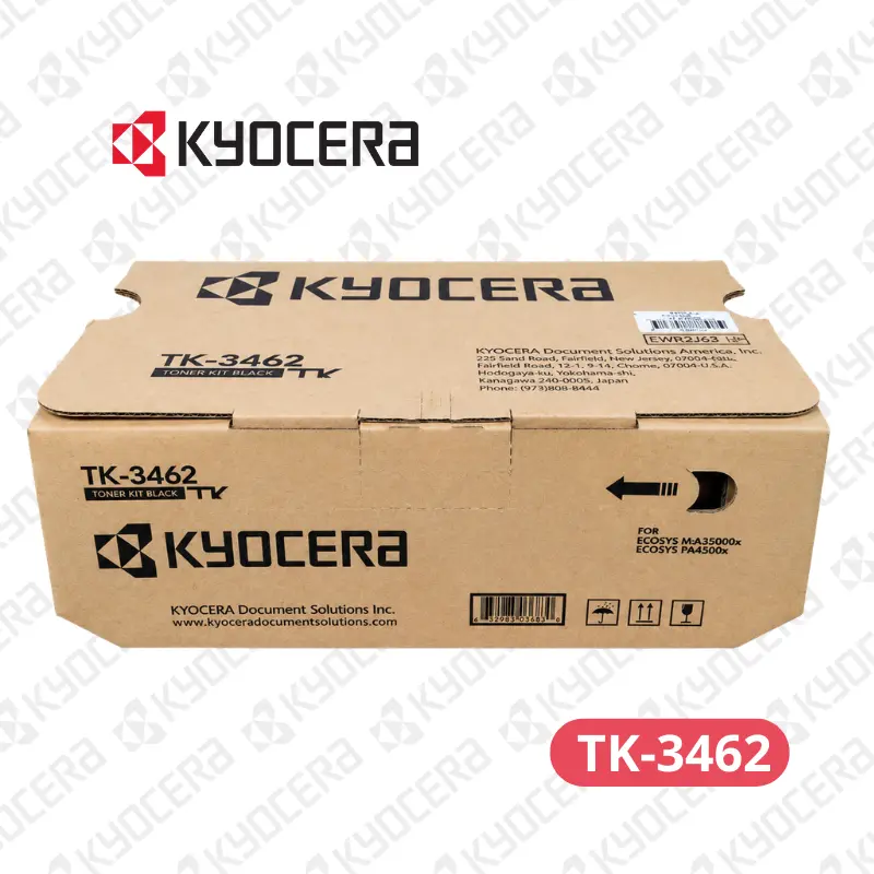 Toner Kyocera TK-3462 (1T02L10US1) Kyocera ECOSYS MA5500ifx / Kyocera ECOSYS PA5500x. Rendimiento 25,000 páginas.