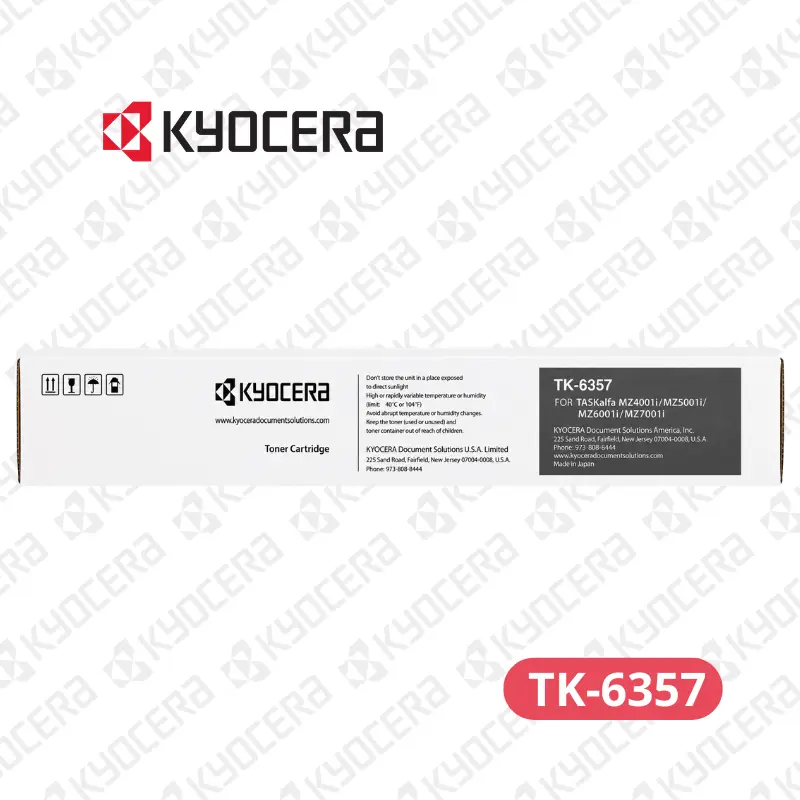 Toner Kyocera TK-6357 TASKalfa MZ4001i, MZ5001i, MZ6001i, MZ7001i. Rendimiento 40,000 páginas.