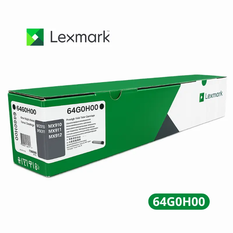 Toner Lexmark 64G0H00, Black - Lexmark MX910de Lexmark MX911dte Lexmark MX912dxe, 32,500 Paginas.