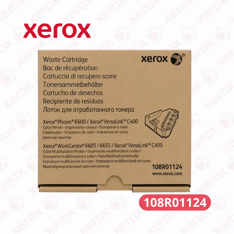 Cartucho de Toner Xerox Residual Waste 108R01124 - Para Xerox VersaLink B7035, B7030, B7025 Rendimiento 30,000 páginas.