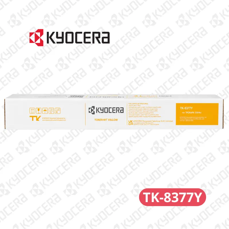 Toner Kyocera TK-8377Y Kyocera TASKalfa 3554ci / Copystar CS 3554ci - Rendimiento 20,000 páginas.