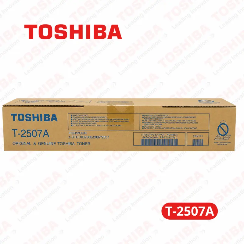 Cartucho de Tóner Toshiba T-2507A Negro Toshiba e-STUDIO 2006 / 2507 / 2506 Original 12,000 Páginas.