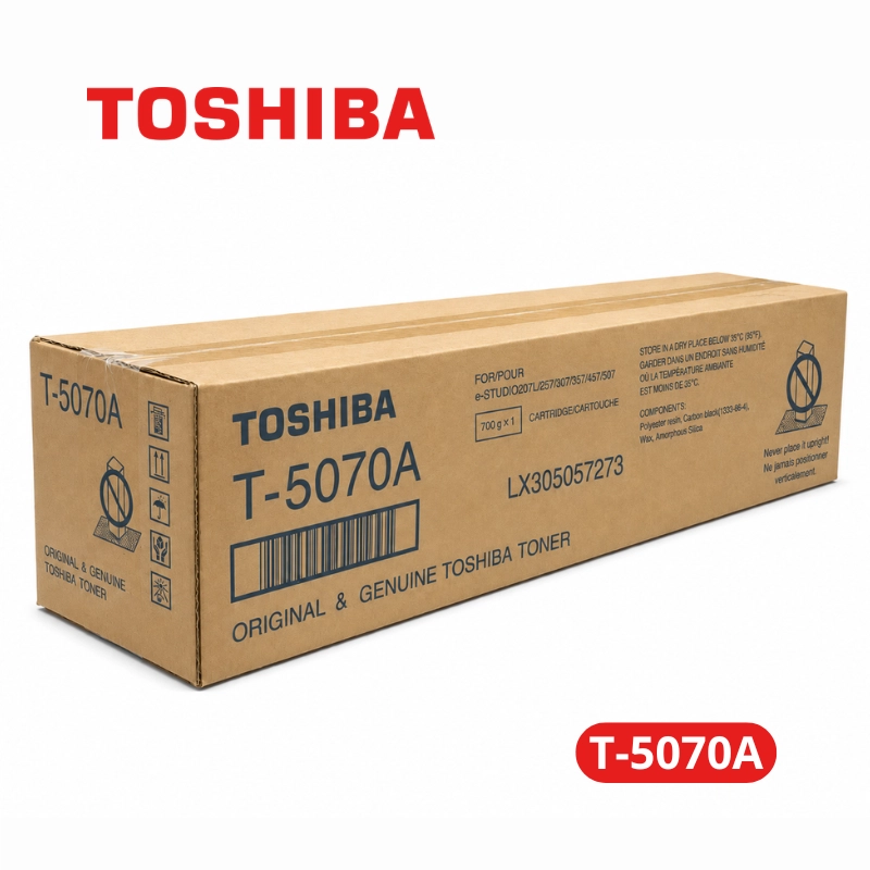 Cartucho de Tóner Toshiba T-5070A Negro Toshiba e-STUDIO 207L / 257/ 307 / 507 - Original 36,600 Páginas.