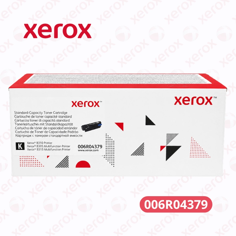 Cartucho de Toner Xerox 006R04379 Negro - Para Impresoras Xerox® B225 / B230 / B235 Rendimiento 3,000 páginas.