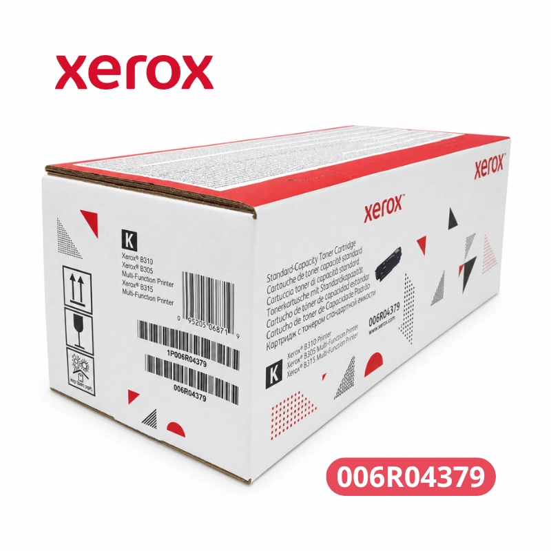 Cartucho de Toner Xerox 006R04379 Negro - Para Impresoras Xerox® B225 / B230 / B235 Rendimiento 3,000 páginas.