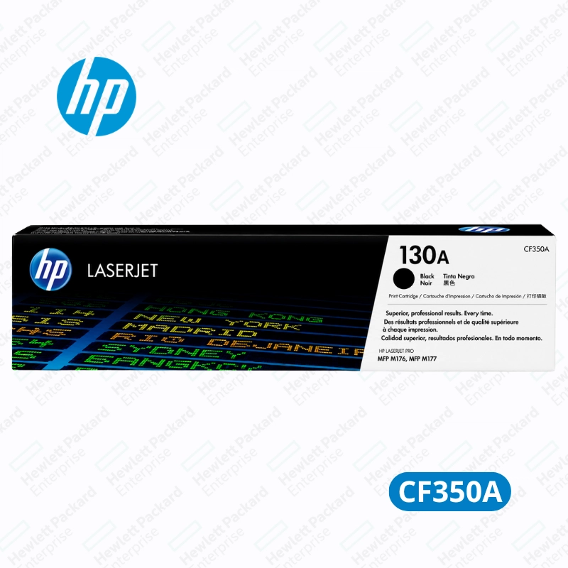Cartucho de Tóner HP 130A Black (CF350A) HP Color LaserJet Pro MFP M176n / M177fw - Original 1,200 Paginas.