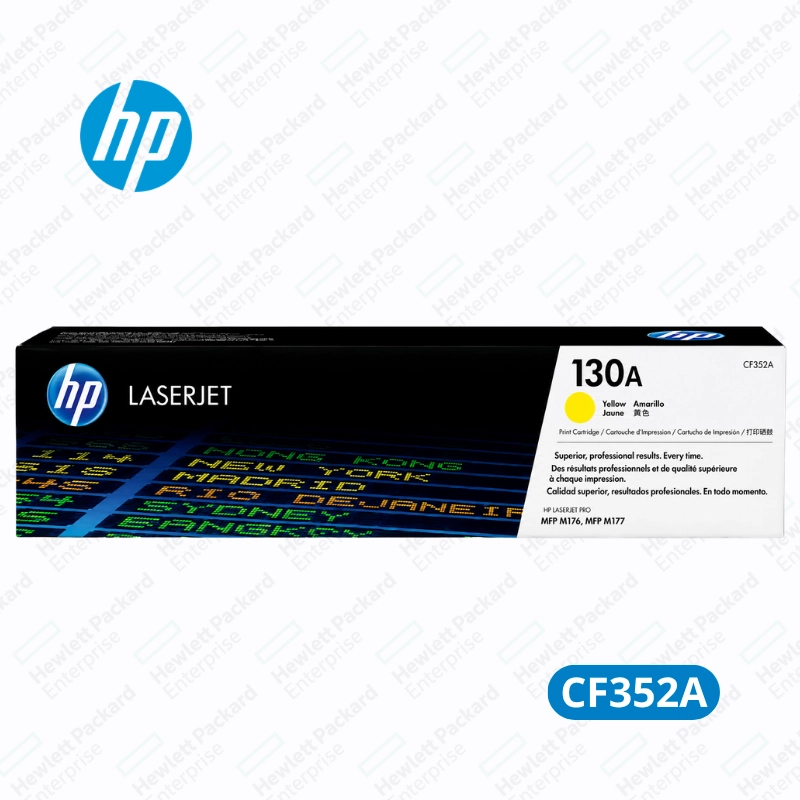 Cartucho de Tóner HP 130A Yellow (CF352A) HP Color LaserJet Pro MFP M176n / M177fw - Original 1,000 Paginas.
