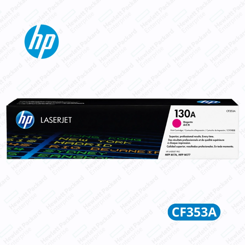 Cartucho de Tóner HP 130A Magenta (CF353A) HP Color LaserJet Pro MFP M176n / M177fw - Original 1,000 Paginas.