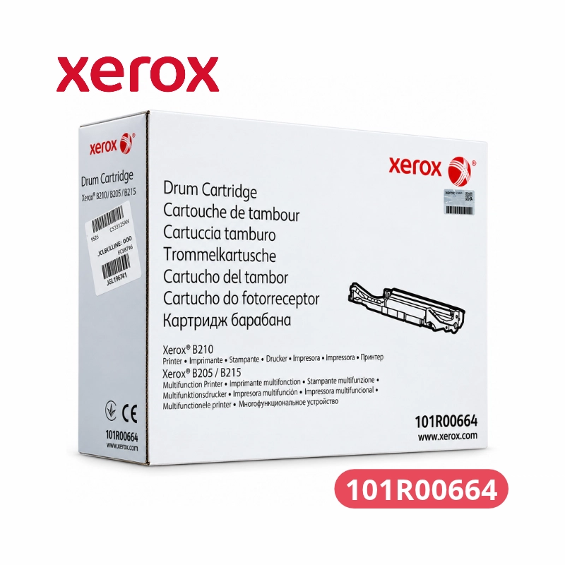 Caja y unidad de tambor de imágenes original Xerox 101R00664 para impresoras láser WorkCentre.